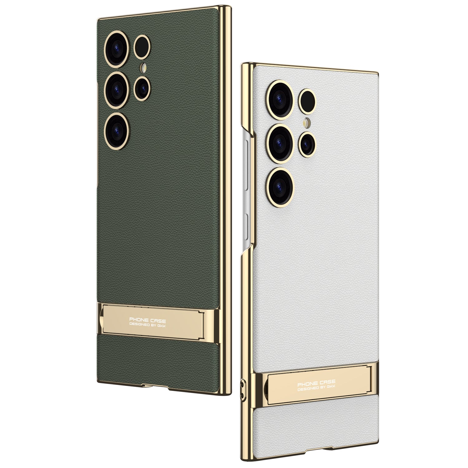 Samsung S23 Ultra Luxury Leather Back Cover With Camera Protection And Foldable Stand Samsung S23 Ultra Luxury Leather Back Cover With Camera Protection And Foldable Stand