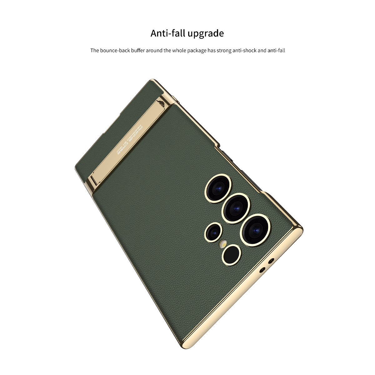 Samsung S23 Ultra Shockproof Leather Back Cover With Camera Protection Samsung S23 Ultra Shockproof Leather Back Cover With Camera Protection