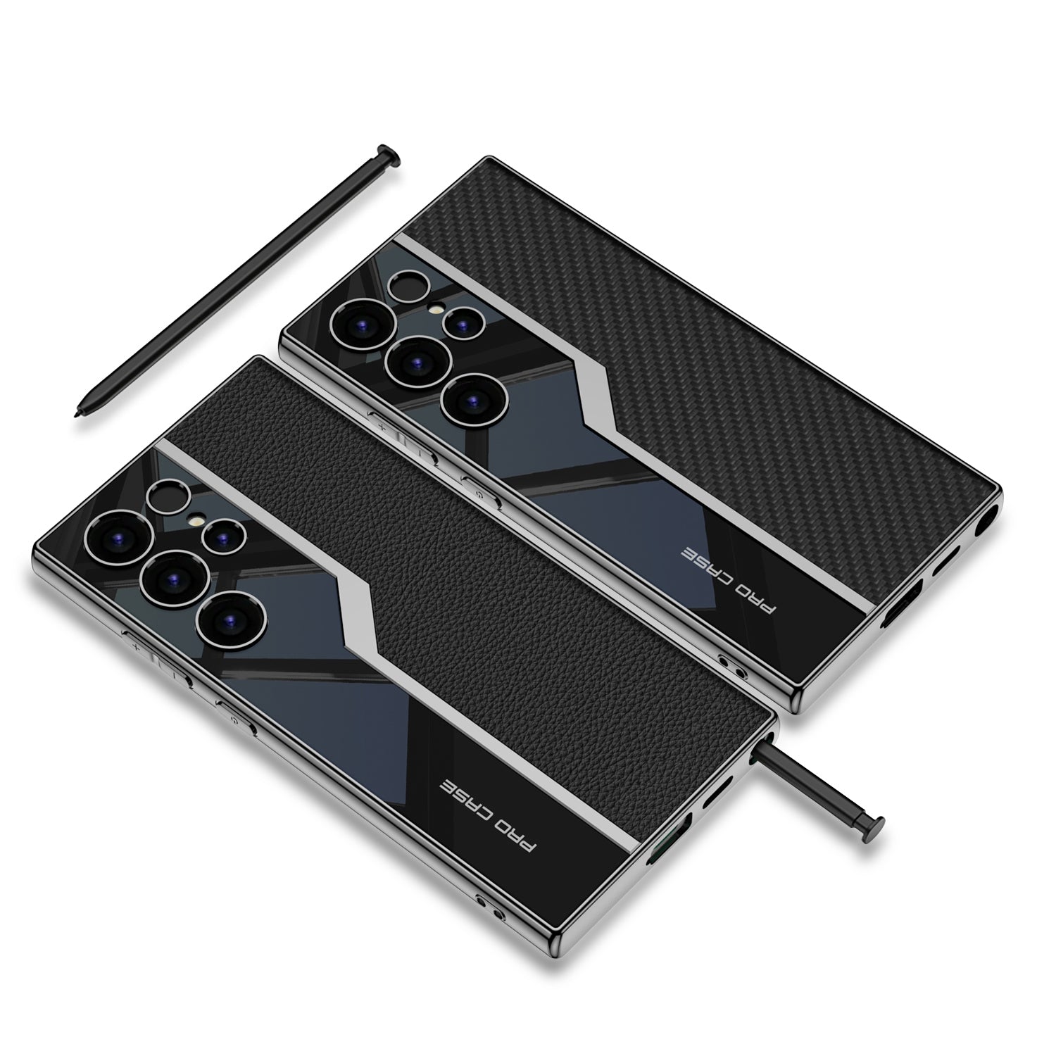 S23 Ultra Camera Protection Case With Wireless CHarging-Black S23 Ultra Camera Protection Case With Wireless CHarging-Black