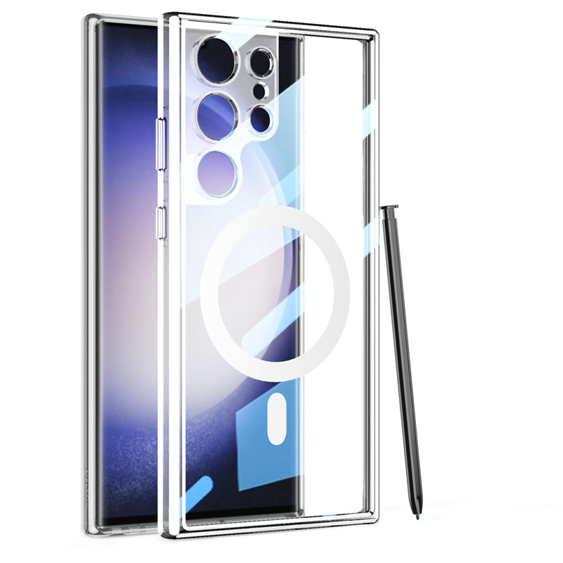 Galaxy S24 Ultra Transparent MagSafe Back Case - Camera Lens Protection  Galaxy S24 Ultra Transparent MagSafe Back Case - Camera Lens Protection