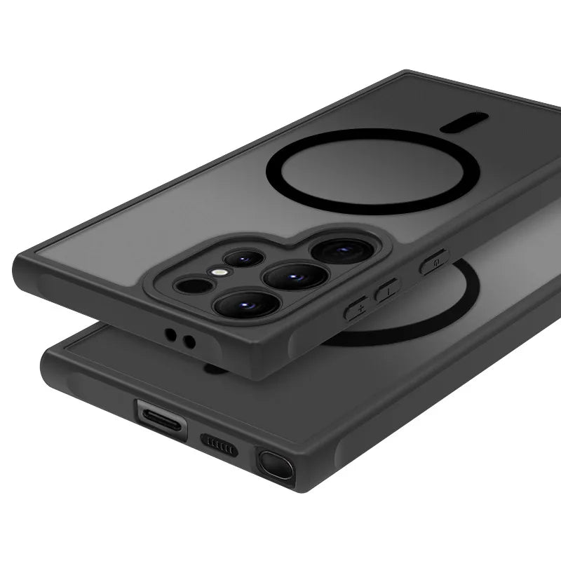 S24 Ultra Back Cover With Magnetic Charging  and Camera Protection S24 Ultra Back Cover With Magnetic Charging  and Camera Protection