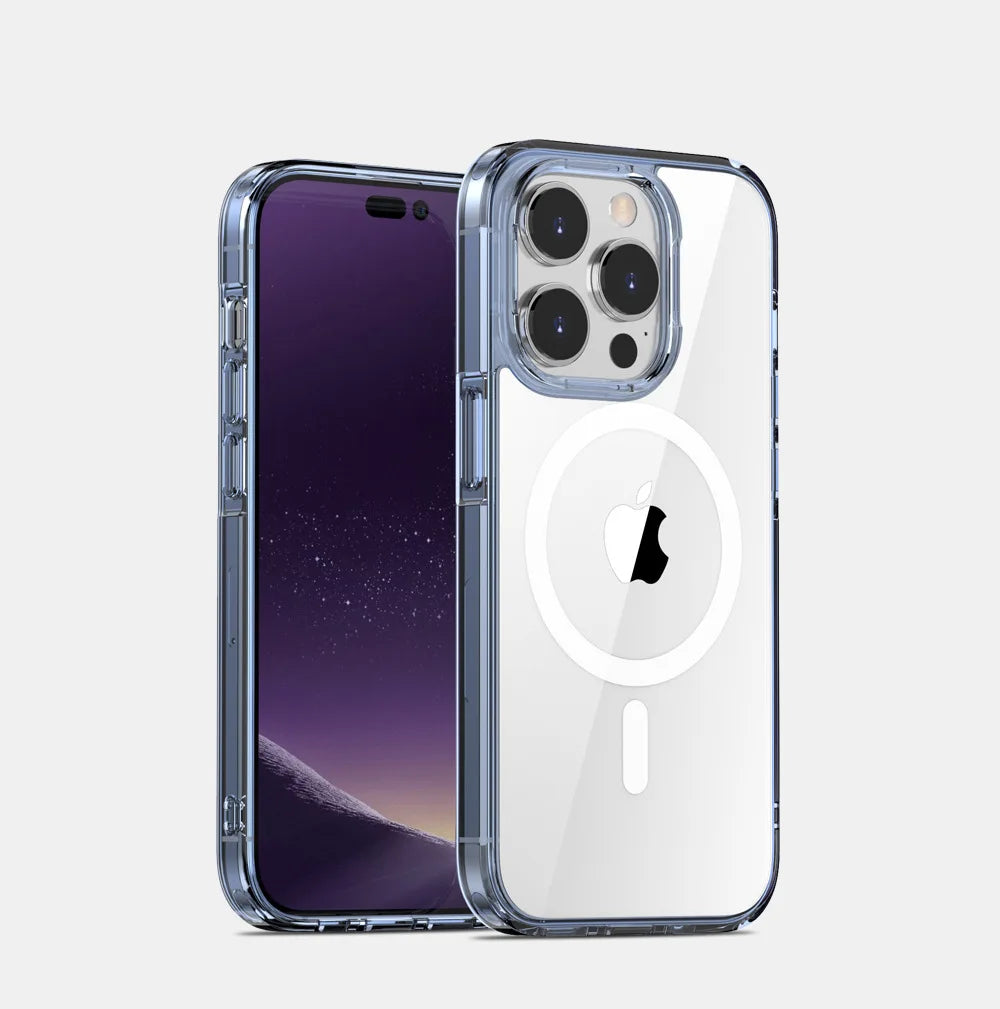 Transparent Never Yellow iPhone Back Cover with MagSafe - Bharatcase Transparent Never Yellow iPhone Back Cover with MagSafe - Bharatcase