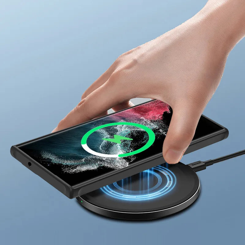 S24 Ultra Back Cover With Wireless Charging and Lens Protection  S24 Ultra Back Cover With Wireless Charging and Lens Protection