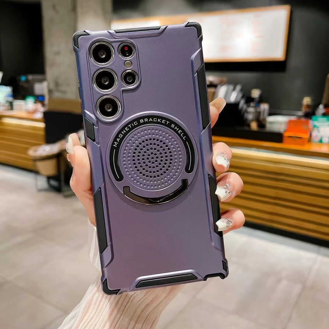 Samsung S22 Ultra Shockproof Bracket Back Cover  Samsung S22 Ultra Shockproof Bracket Back Cover