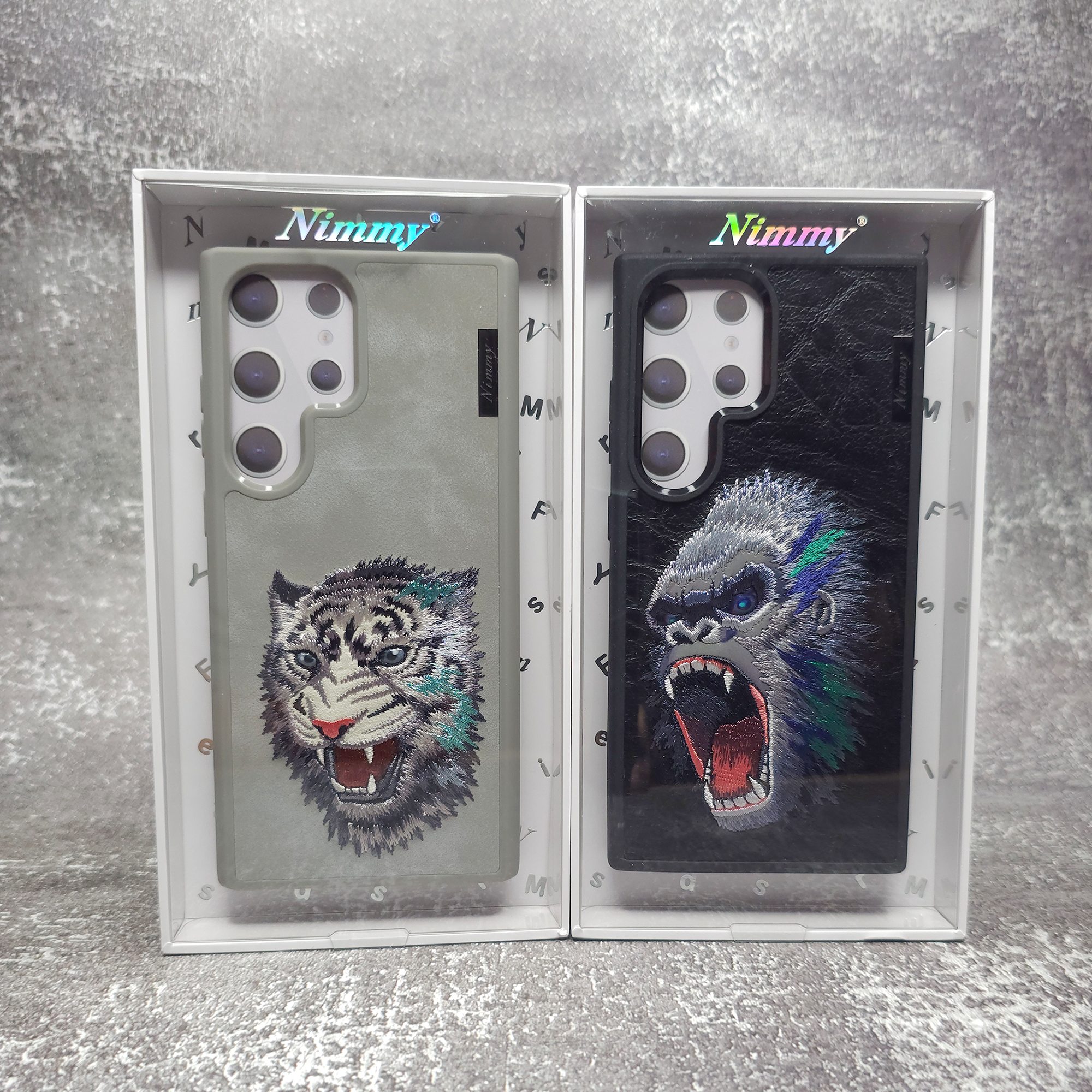 Original Nimmy 3D Samsung S24 Ultra Back Cover & Case - Wolf, Gorilla, Tiger, Panda, and Bear Variants Original Nimmy 3D Samsung S24 Ultra Back Cover & Case - Wolf, Gorilla, Tiger, Panda, and Bear Variants