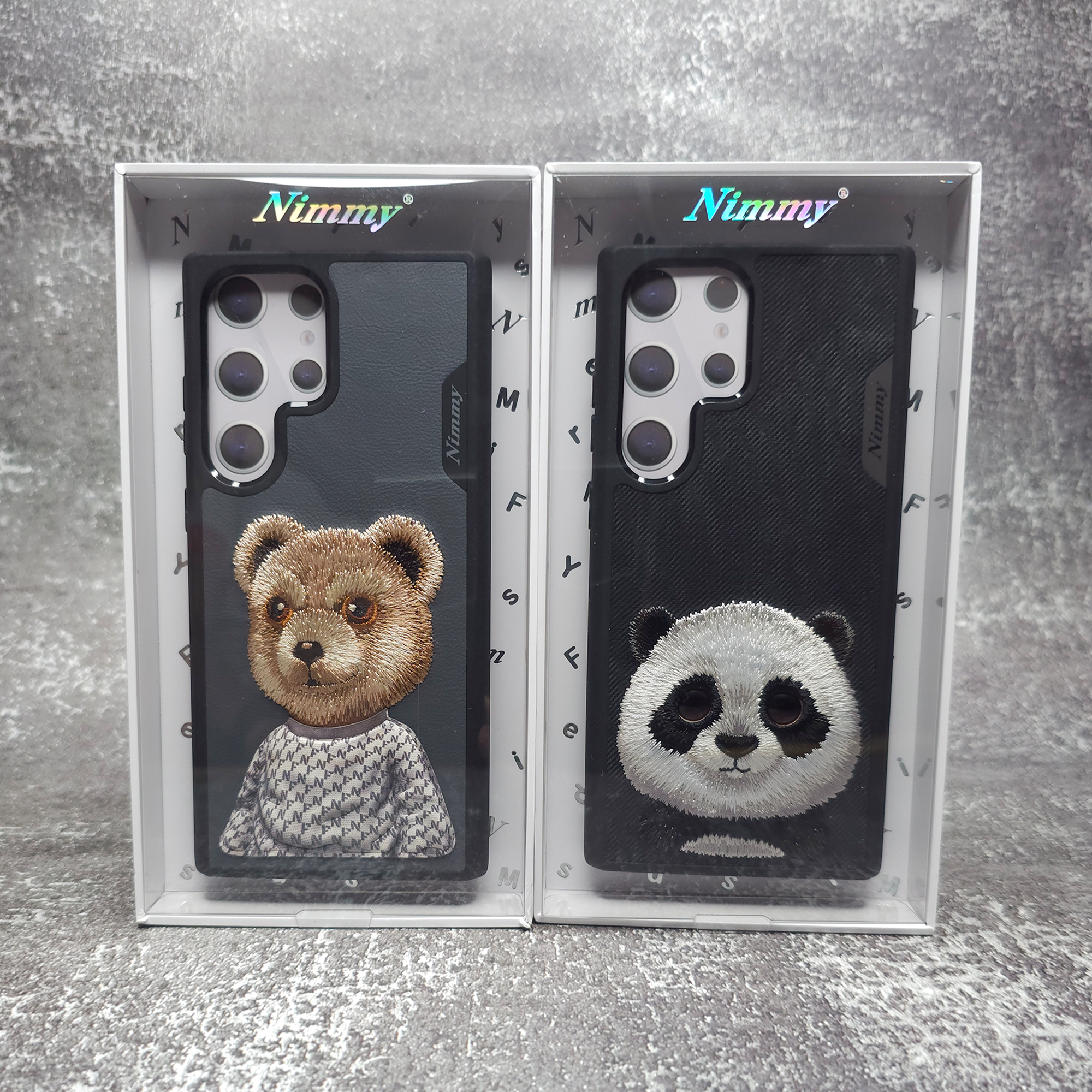 Original Nimmy 3D Samsung S24 Ultra Back Cover & Case - Wolf, Gorilla, Tiger, Panda, and Bear Variants Original Nimmy 3D Samsung S24 Ultra Back Cover & Case - Wolf, Gorilla, Tiger, Panda, and Bear Variants