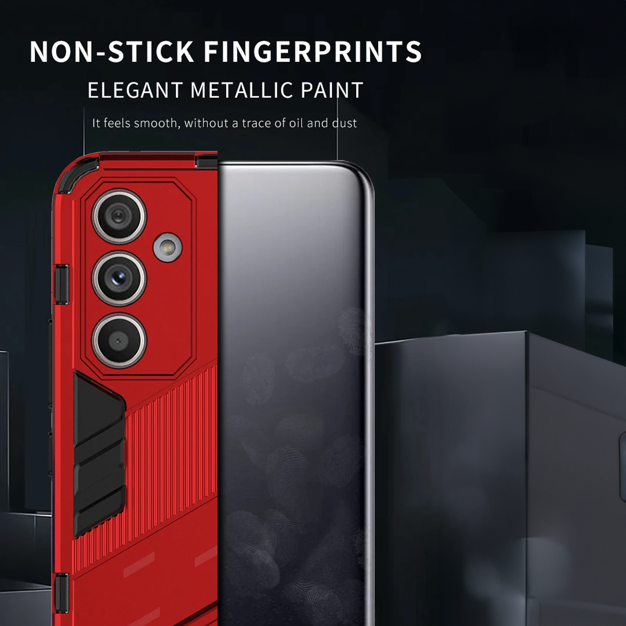 Samsung S24 5G Back Cover with Invisible Stand  Samsung S24 5G Back Cover with Invisible Stand