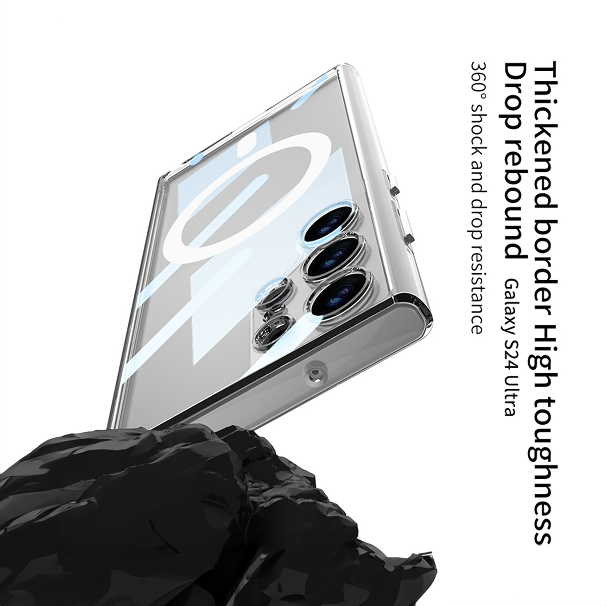 S24 Ultra Shockproof Transparent Case-Bharatcase S24 Ultra Shockproof Transparent Case-Bharatcase