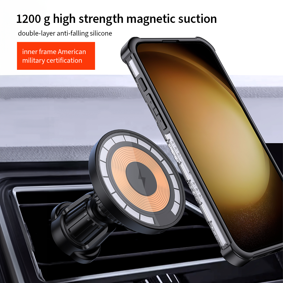360° Protection With Wireless Charging Case For Samsung S24 Ultra 360° Protection With Wireless Charging Case For Samsung S24 Ultra