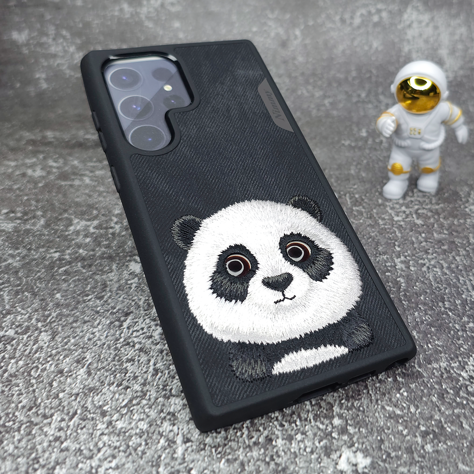 Samsung S24 Ultra Original Nimmy 3D Back Cover & Case-panda-black Samsung S24 Ultra Original Nimmy 3D Back Cover & Case-panda-black