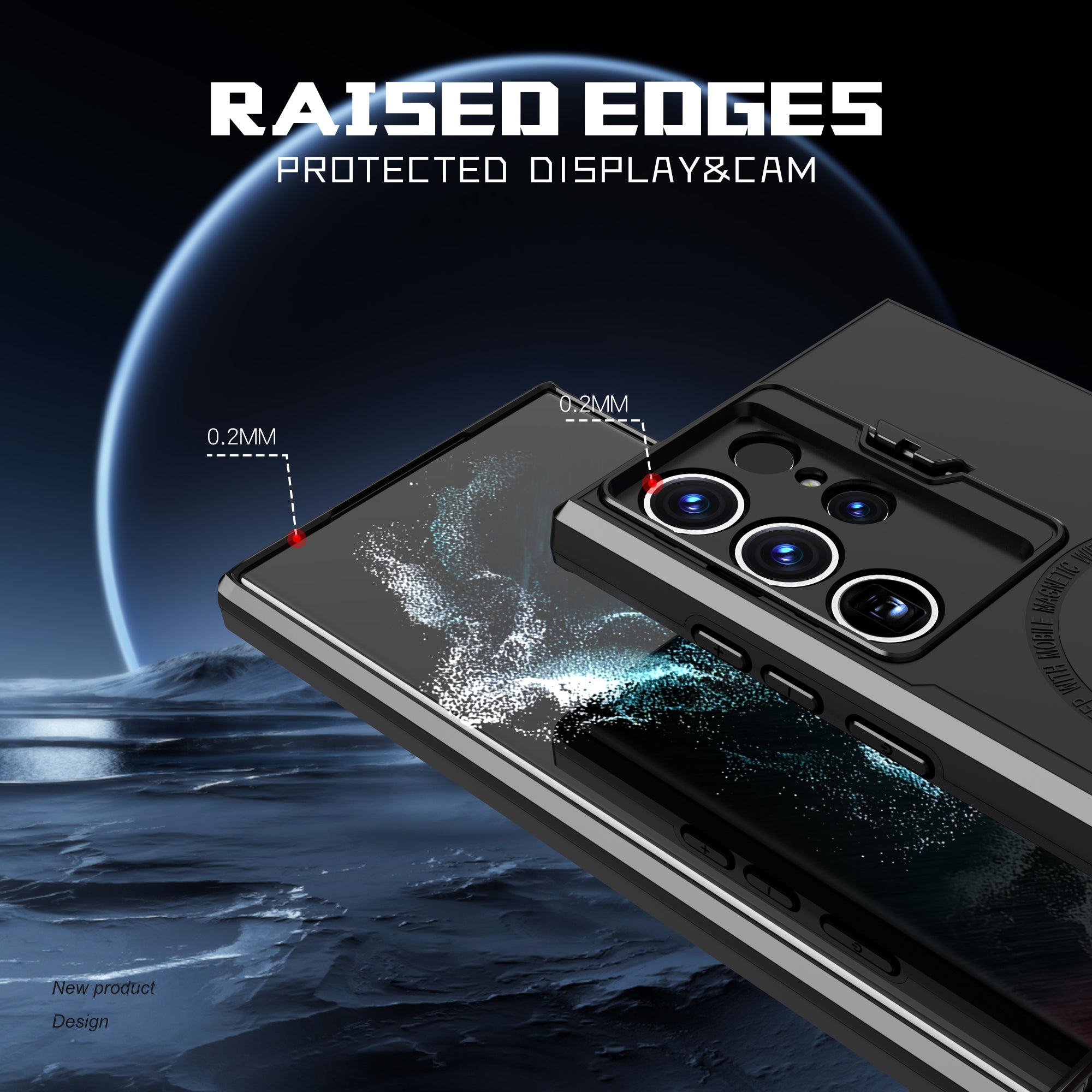 Galaxy S23 Ultra Camera Lens Protection Case-Black Galaxy S23 Ultra Camera Lens Protection Case-Black