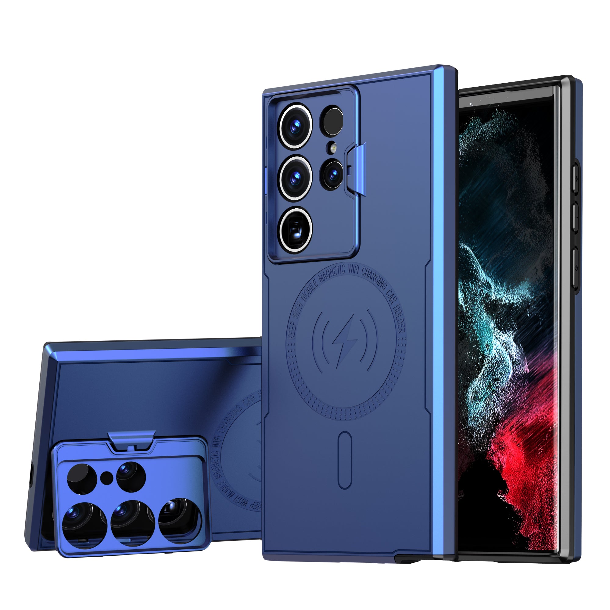 Samsung S23 Ultra Shockproof Back Cover With Camera Bracket Samsung S23 Ultra Shockproof Back Cover With Camera Bracket