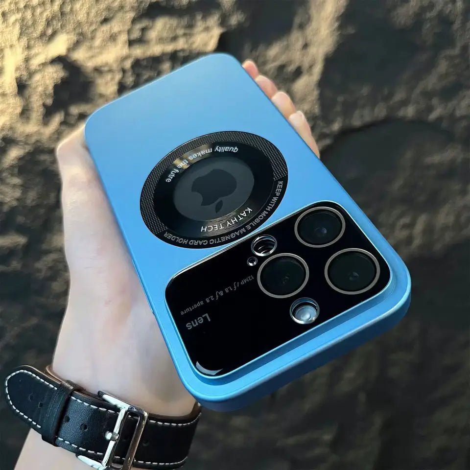 MagSafe Glass Lens Protector Matte Finish Luxury Case for iPhone - Bharatcase MagSafe Glass Lens Protector Matte Finish Luxury Case for iPhone - Bharatcase