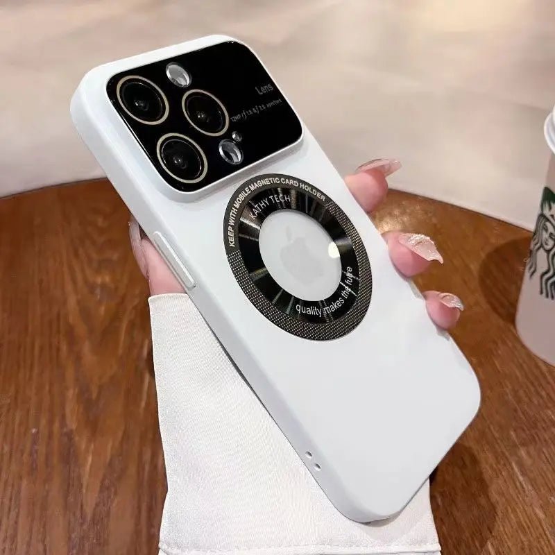 MagSafe Glass Lens Protector Matte Finish Luxury Case for iPhone - Bharatcase MagSafe Glass Lens Protector Matte Finish Luxury Case for iPhone - Bharatcase