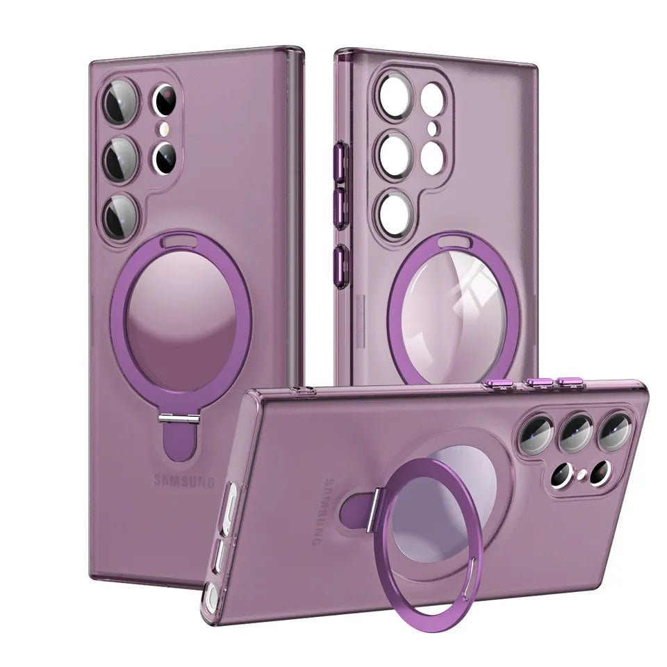 Samsung S23 Ultra Folding Stand Case- Burgundy- Color Samsung S23 Ultra Folding Stand Case- Burgundy- Color