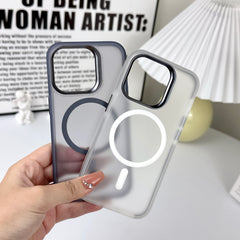 iPhone 15 frosted magnetic charging back case