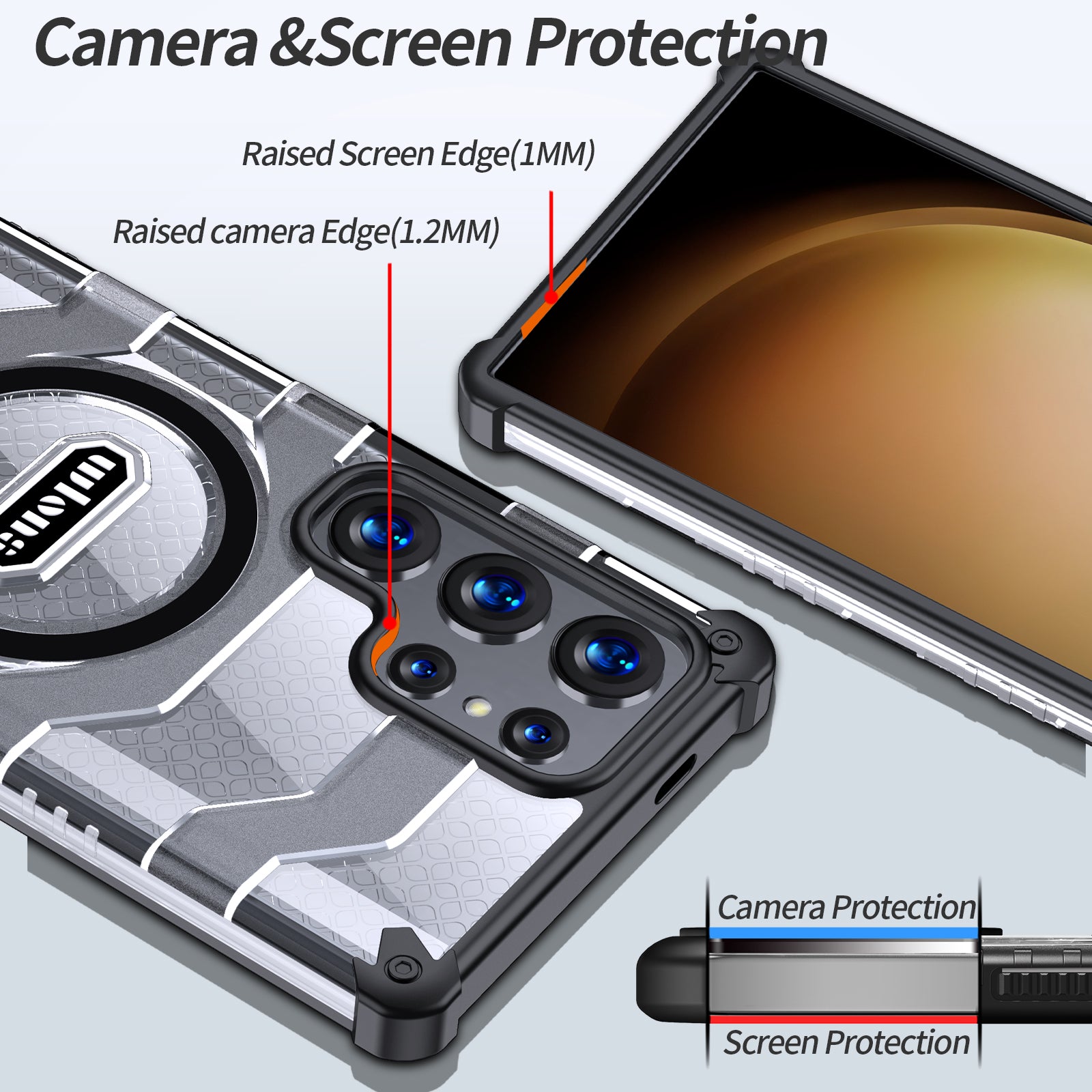 Samsung S24 Ultra Screen Protection Case - Camera Protection 