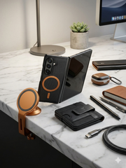 Samsung Galaxy Fold 7 Back Cover & Case With Wireless Charging And Tempered Glass