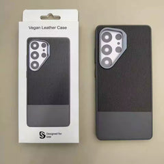 Samsung Galaxy S25 Ultra Dual Pattern Leather Back Cover & Case