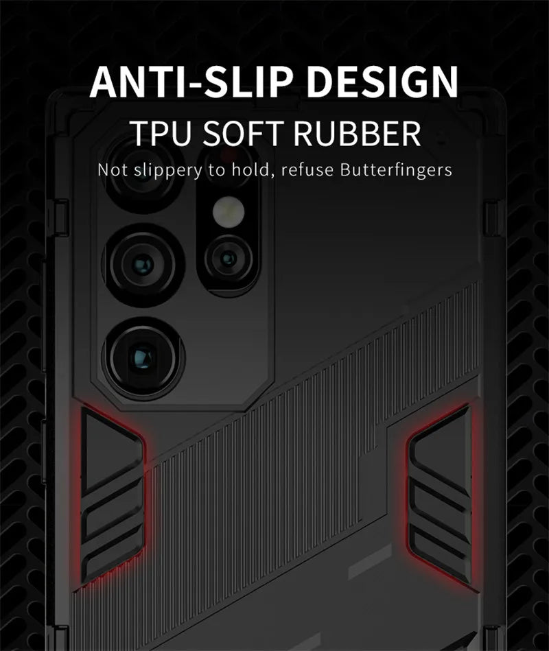 Galaxy S23 Ultra Drop Proof Cover - Anti Slip