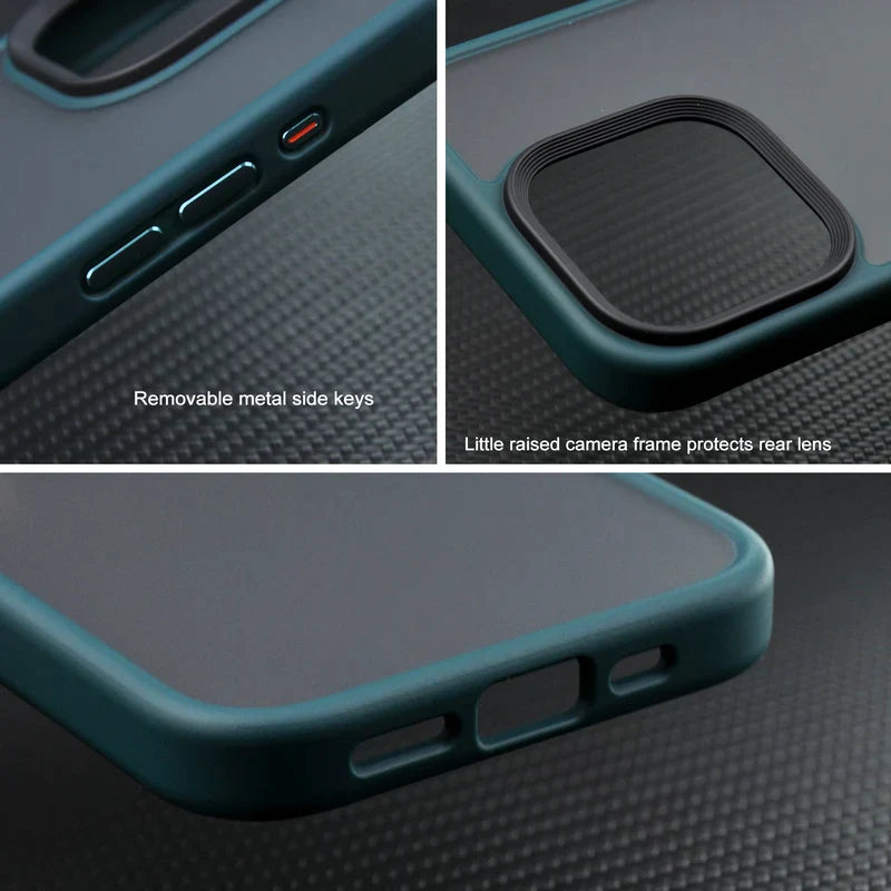 iPhone 14 Series Translucent Back Cover with camera protection 