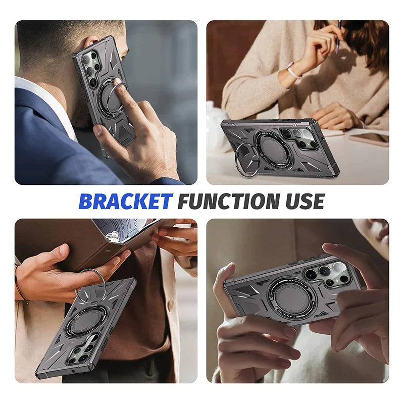 Samsung Galaxy S24 Ultra  Bracket Case With Wireless Charging