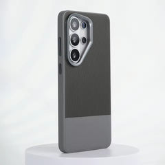 Samsung Galaxy S25 Ultra Dual Pattern Leather Back Cover & Case