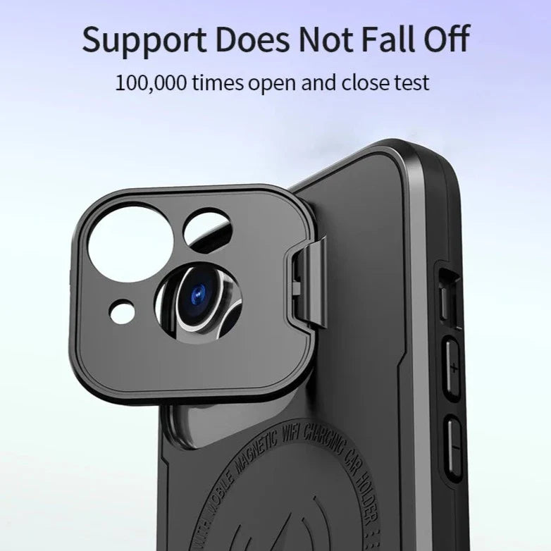 iPhone 15 Camera Stand Case Cover 