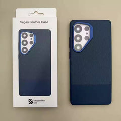 Samsung Galaxy S25 Ultra Dual Pattern Leather Back Cover & Case