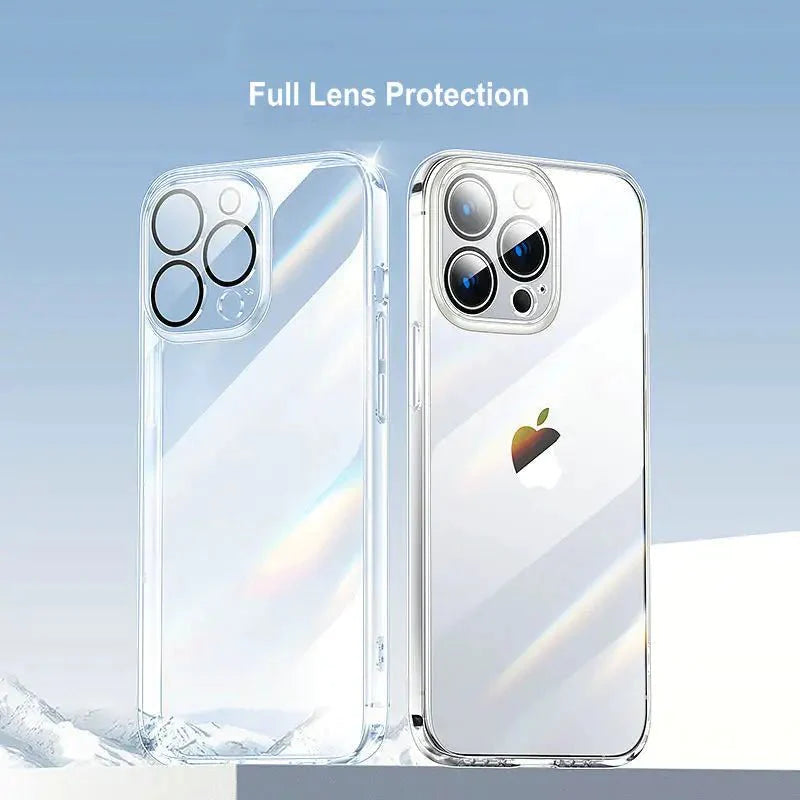 Anti Yellow iPhone Series Back Cover With Lens Protector - Bharatcase