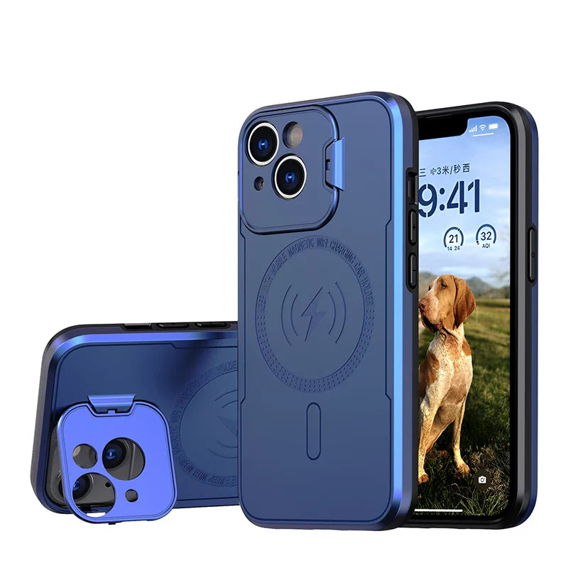 iPhone 14 MagSafe Case With Camera Protection Flip Kickstand