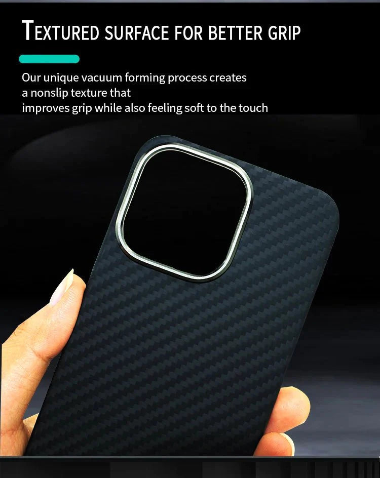 iPhone 14 Series Carbon Fiber Back Cover - Bharatcase