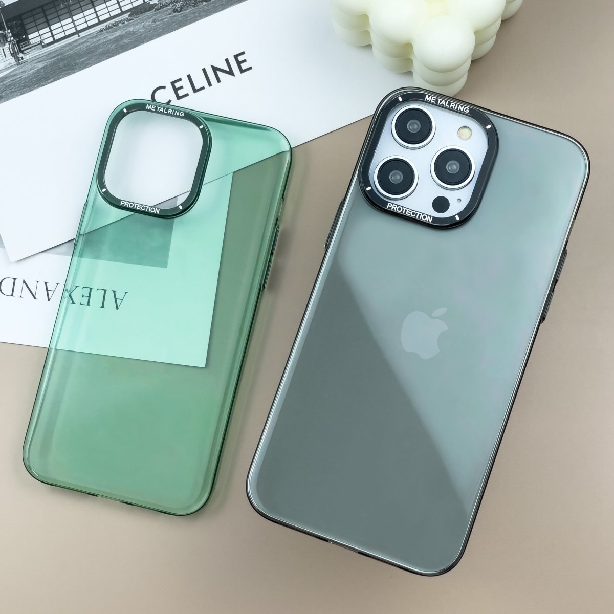 iPhone Anti Yellow Glass Finish Transparent Color Back Cover - Bharatcase