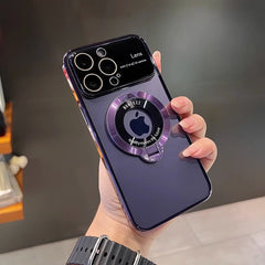 iPhone 14 Pro Transparent Camera Protection Back Cover -Purple Color