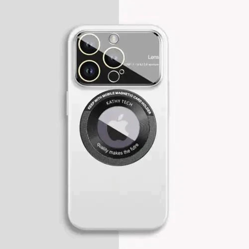 MagSafe Glass Lens Protector Matte Finish Luxury Case for iPhone - Bharatcase