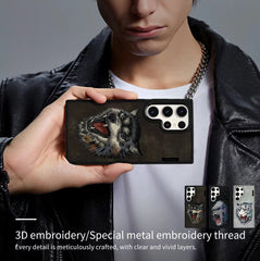 Samsung S24 Ultra Original Nimmy 3D Back Cover & Case-genuine-leather