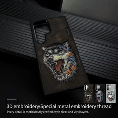 S23 Ultra Nimmy Leather Case -Wolf