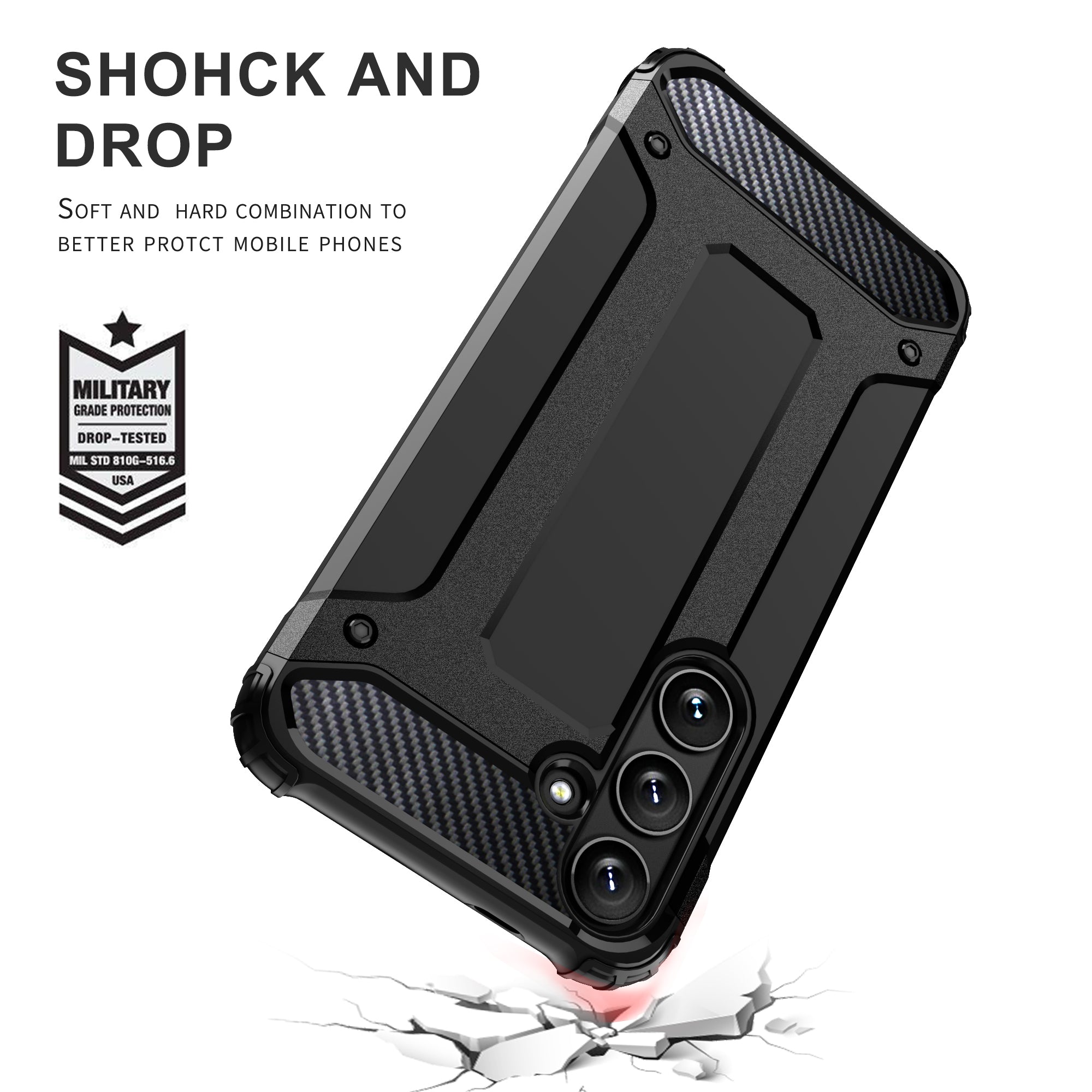 Samsung S24 Plus Shockproof Armor Back Cover