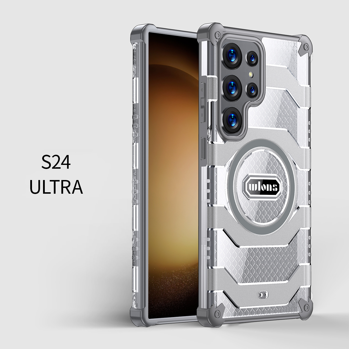  S24 Ultra Drop Proof Cover - Gray Color 