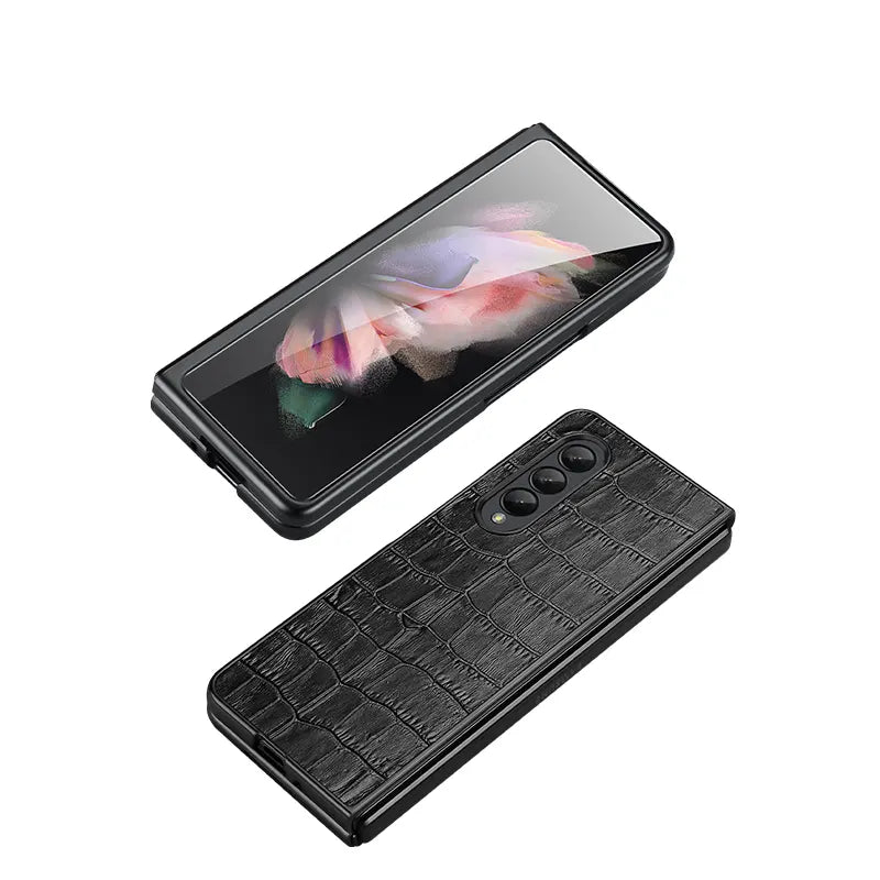 Samsung Galaxy Z Fold 4 Leather Luxury Back Cover