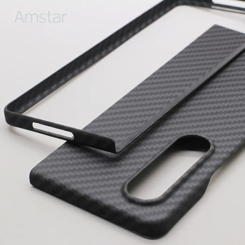Galaxy Z Fold 4 Back Cover with Carbon Fiber - Bharatcase