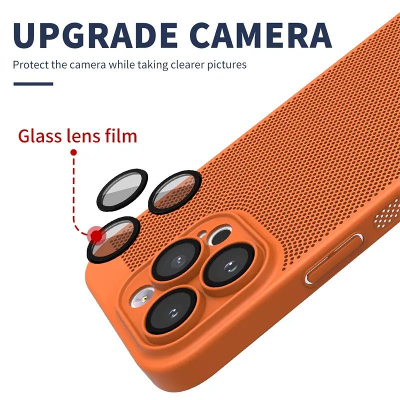 Heat Dissipation iPhone Back Cover With Lens Protector - Bharatcase