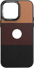 iPhone Leather Hard Skin Mobile Phone Case With Brand Logo Hole - Bharatcase