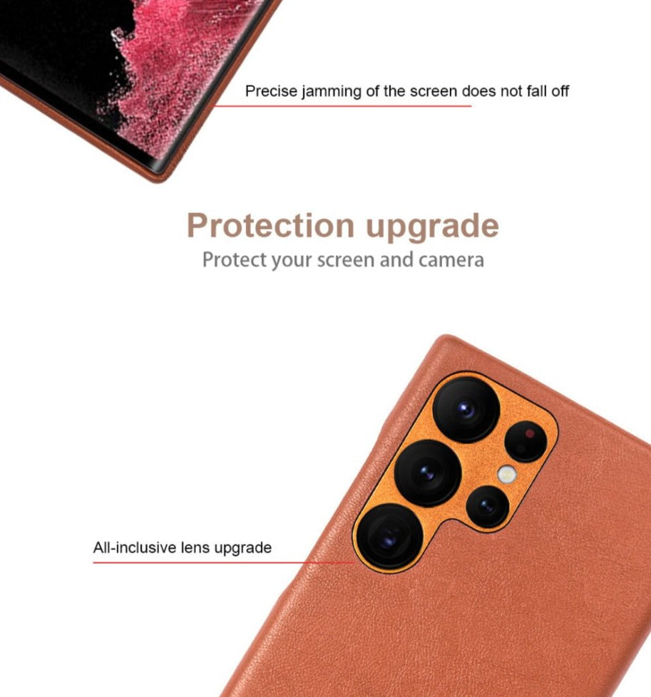 S22 Ultra Leather Case 