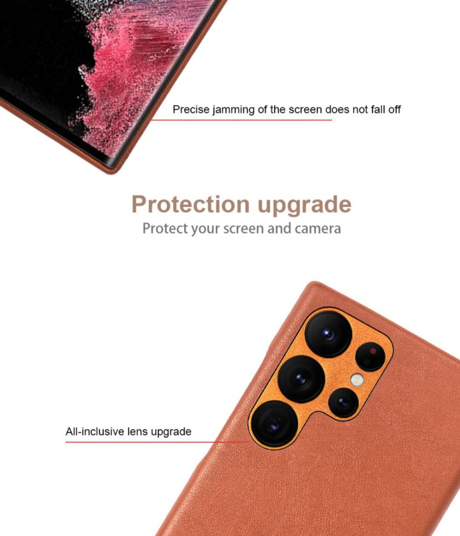 Samsung Galaxy S23 (SM-S911) Book Genuine Leather Special Case